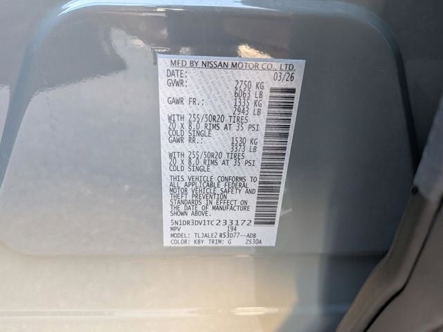 2026 Nissan Pathfinder Platinum