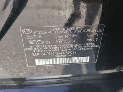 2019 Hyundai Sonata SE