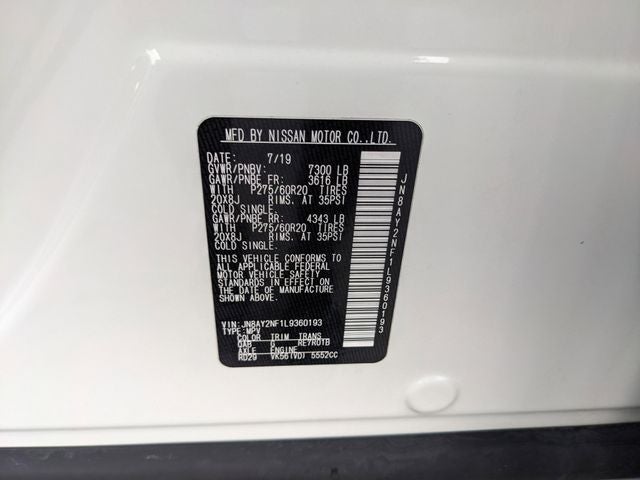 2020 Nissan Armada Platinum