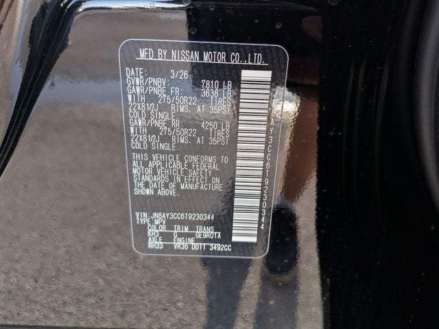 2026 Nissan Armada Platinum Reserve