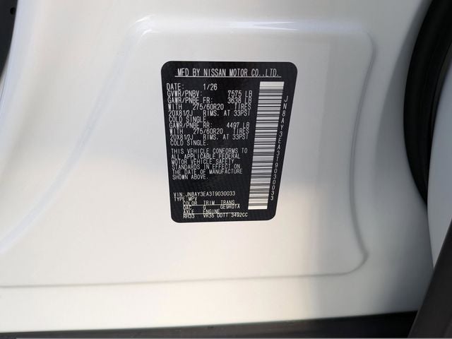2026 Nissan Armada Platinum