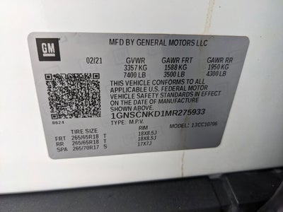 2021 Chevrolet Tahoe LT