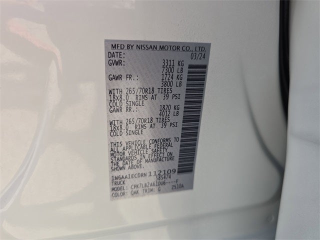 2024 Nissan Titan SV