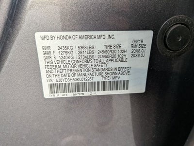 2019 Acura MDX 3.5L Technology Package